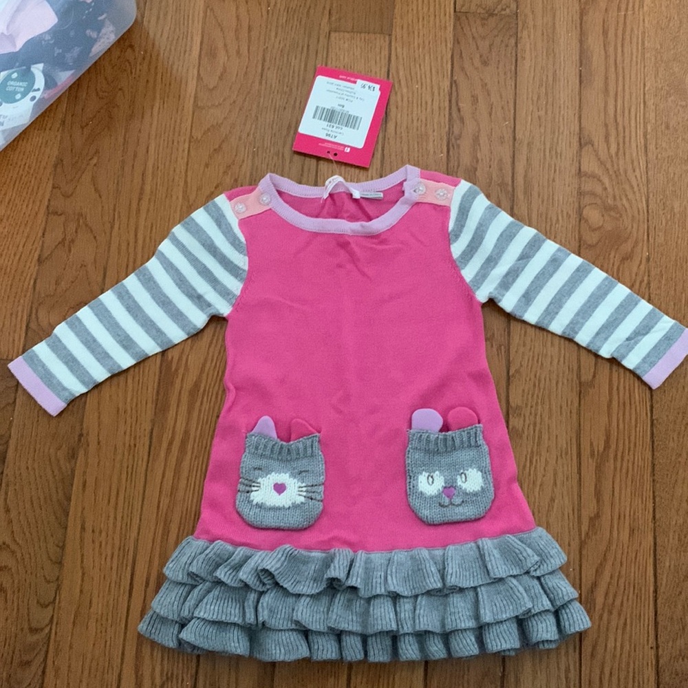 NWT 6 months Deux pad Deux sweater dress